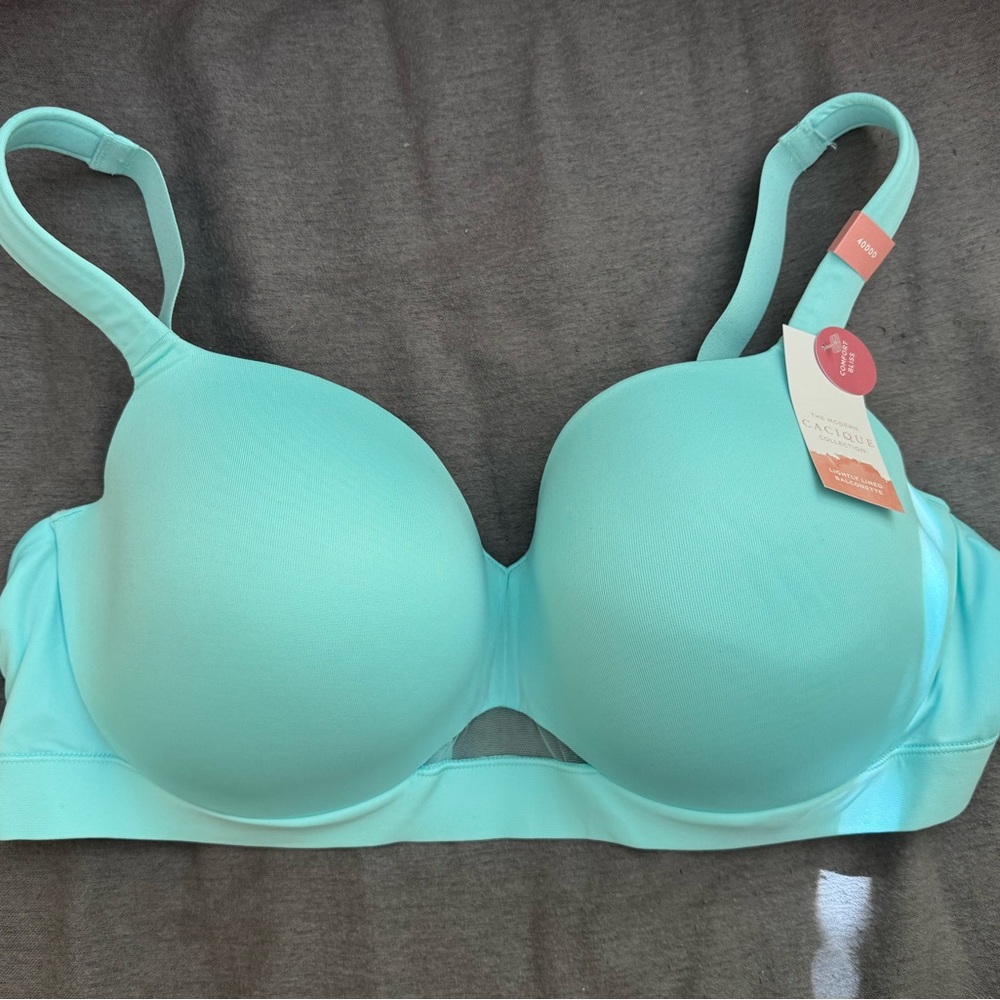 Cacique Light Blue Underwire Bra